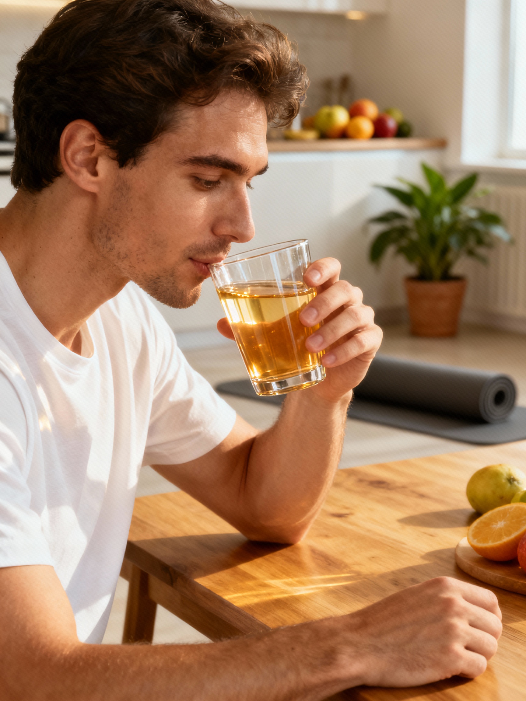 Man considering Shilajit as a small part of his broader wellness routine